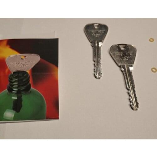 2pcs Metal Magic Trick Toy Folding Deformation Key Through Bottle/Ring Penetration Magic Trick Props Tool Joke Toy