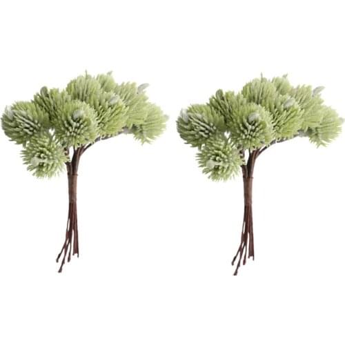 20pcs Fake Mini Leaves Foliage Plant for Bouquet Garland Xmas Home Decor