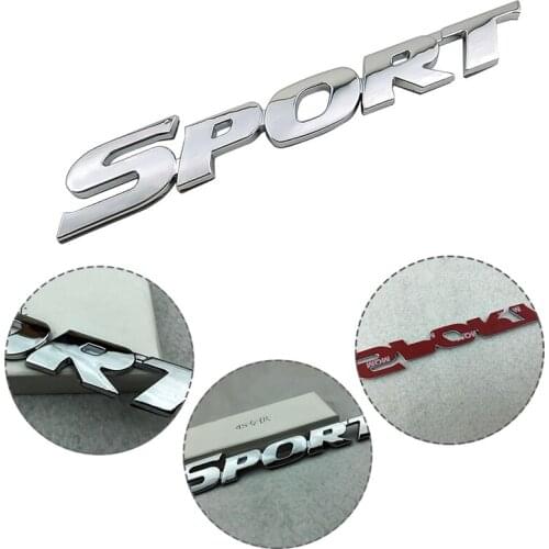 3D ABS Chrome Logo Car Sticker SPORT Emblem Badge Door Decal Auto Accessories for BMW KIA Car Styling