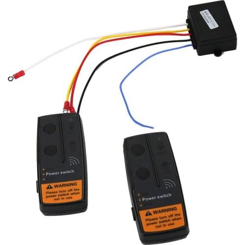 1set 120W 12V 5-7A Car Auto Wireless Winch Receiver 2 Remote Control Kit For Truck Off Road ATV SUV UTV 12V Switch Handset Parts
