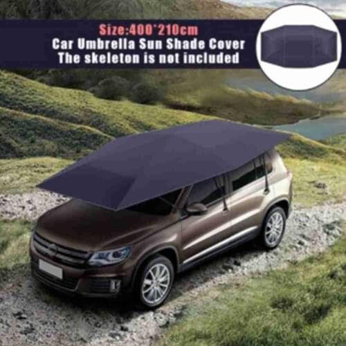 Car sunshade multicolor tarpaulin 4X2.1M UV protection Oxford cloth umbrella folding car tent