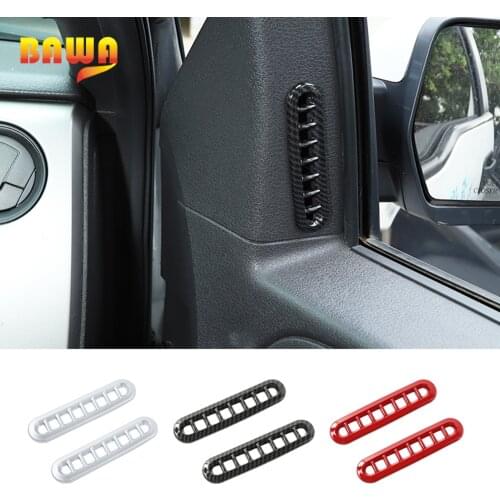 BAWA Interior Mouldings Car Door Air Outlet Vent Trim Cover Stickers For Ford F150 Raptor 2009-2014 Car Styling