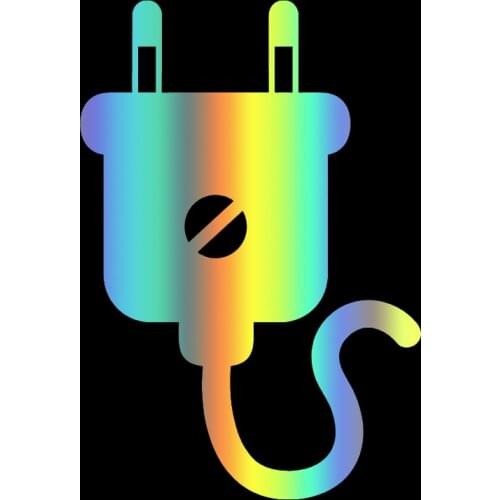 DS13 Electrical Plug Car Stickers Motorcycle Decorative Accessories Creative Vinyl Decal For Laptop For Volkswagen Accessories