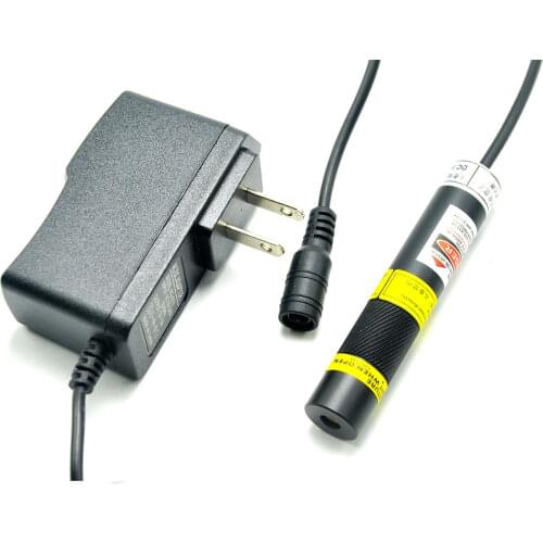 Focusable 405nm 20mW Purple 5V Blue Laser Line Module w Power Adapter US/EU/UK