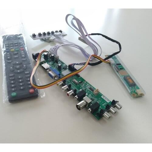 Kit for LTN154X1-L02/LTN154AT01 30pin LCD Panel HDMI VGA Digital USB AV 15.4" 1280X800 1 CCFL DVB-C DVB-T TV Controller board