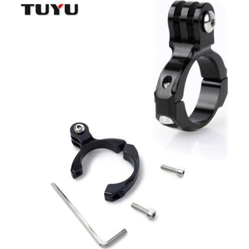 For Gopro Hero EKEN SJCAM Sports camera Bike Cycle Aluminum Handle Bar Clamp Mount Bicycle Motorcycle Camera Clip Holder Bracket