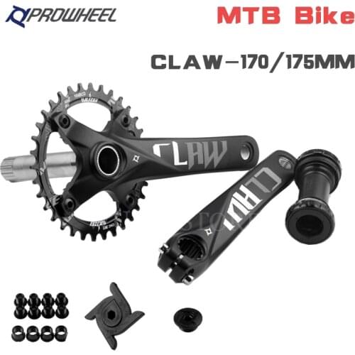 PROWHEEL Mtb Cranks Bike Crankset Integrated Hollowtech 2 Bcd Crown 104 Arms for Bicycle Accessories Components Sport Spare Part