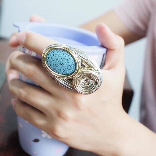 MANILAI Women's Gold Rings
