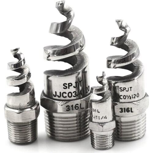 Stainless Steel Spray Sprinkler Head 1/4" 3/8" 1/2" 3/4" Spiral Cone Atomization Nozzle Spray Sprinkler Heads
