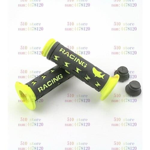 Newest yellow color 22mm Motorcycle Bike ATV Scooter Handlebars Hand Grips Rubber handlebar for Honda Suzuki Kawasak