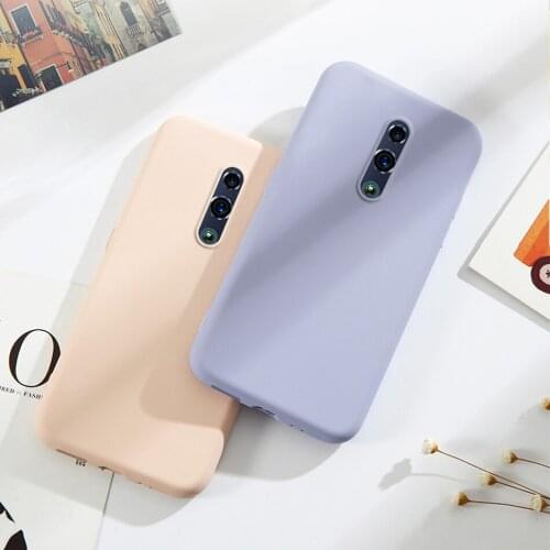Original Phone Cases For OPPO Reno Standard Liquid Silicone Fundas Case For OPPO Reno 10x Zoom Cover protective Case for Reno