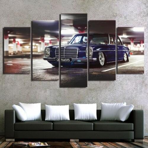 Promotion High Quality HD Printed Blue car Painting on canvas room decoration print poster picture wholesale drop shipping