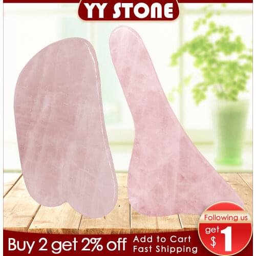 Rose Quartz Roller Slimming Face Massager Lifting Tool Natural Jade Facial Massage Roller Stone Skin Massage Beauty Care GUASHA