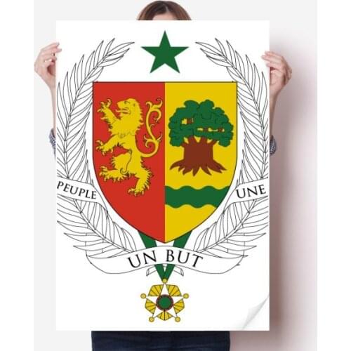 Senegal Africa National Emblem Sticker Poster Decal 80x55