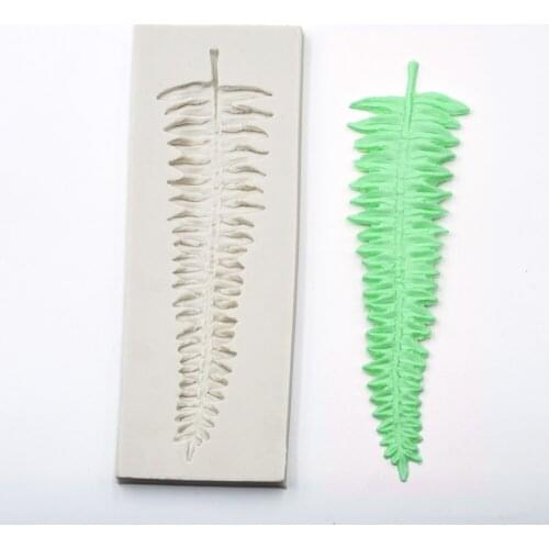 KLM Big Size Leaf Shape Cake Decorating Mould Fondant Cake Border Decorating Silicone Mold