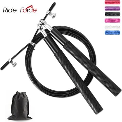 Crossfit Jump Rope Professional Speed Skipping for Fitness Workout Training Equipement MMA Boxing with Carrying Bag