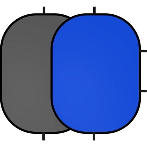 Selens 1.5X2M Collapsible Reflector 2 in 1 Popup Backdrop Reversible Collapsible Studio Screen Cloth Background Oval Reflector