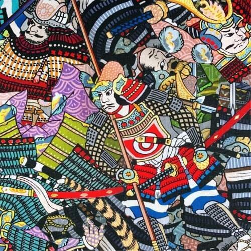 Ancient mythological characte 100% cotton fabric Patchwork diy Sewing Quilting mask clothes handmade scarf decoration