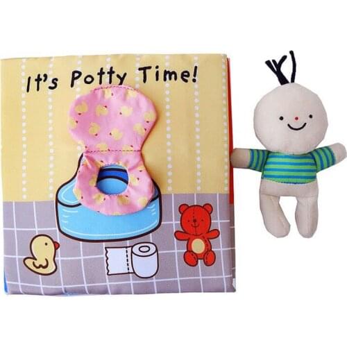 Cloth Books 3D Books 4Pages Sound Endoucational Cloth Books Toilet Bathing Cloth books For Newborn Baby