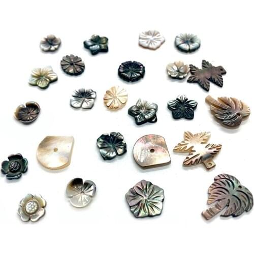 Gorgeous Shell Flower Small Pendant Necklace Earrings Bracelet Handmade Jewelry Flower Shape Accessories Can Be Wholesale8--12mm