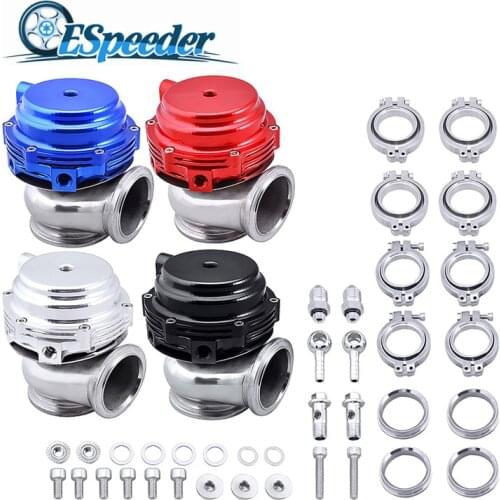 ESPEEDER 44mm Wastegate External Turbo Red/Blue/Black With Flange & Clamps MV-R Water Cooled Waste Gate For Turbo Manifold