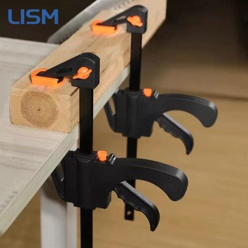 High Strength F Fixed Clamp Woodworking Tools DIY Hand Speed Squeeze Quick Ratchet Release Clip 4 Inch Woodworking Clamp