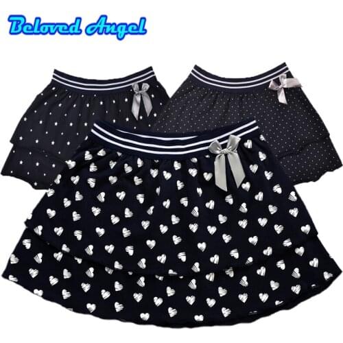 Children Tutu Girls Skirts Star Print Skirt Girls Summer Kids Clothes Pleated Toddler Baby Girl Skirts 1-16 Years Party Wear