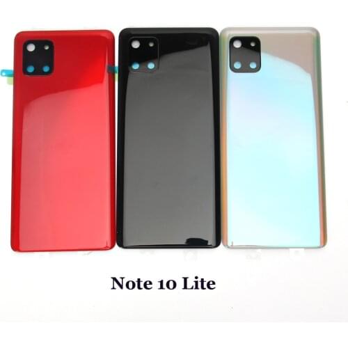 For SAMSUNG Back Battery Cover Glass Note10+ For Samsung Galaxy Note 10 plus N975 SM-N975F N950F Back Rear Glass Case Original