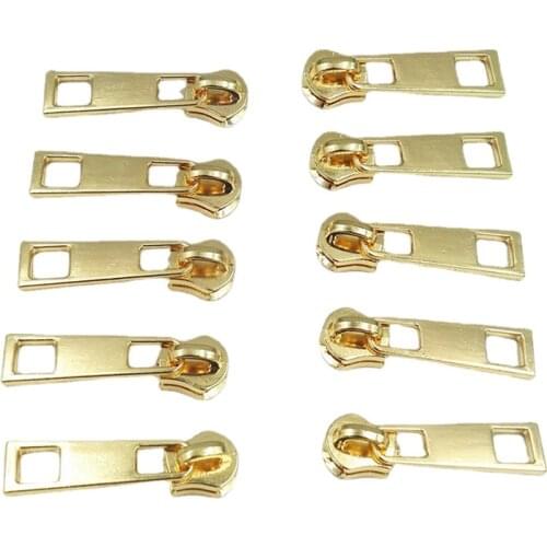 20Pcs 5#Golden Brass Zipper Puller Is Used For Clothing And Home Luggage Metal Zipper Puller