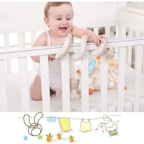 1PC Bite-Free Soft Animal Bell Rattle for Baby Brain Game Interactive Crawling Toy Rattle Doll Crib Stroller for Infant