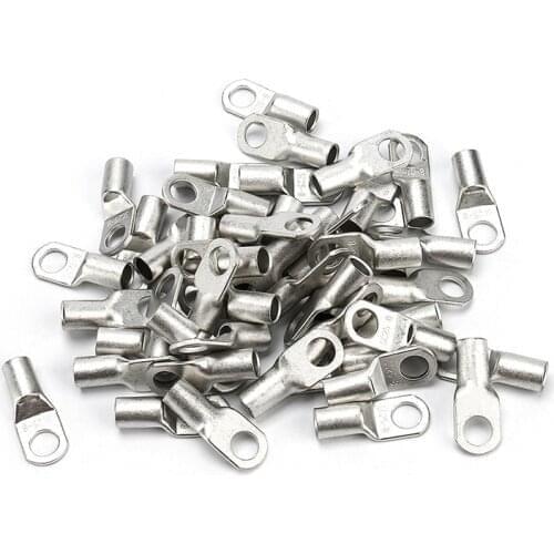 10/50/100pcs SC25-8 Bolt Hole Tinned Copper Cable Eyelets Ring lugs Battery Terminals 25mm2 Wire