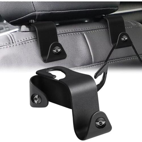 2Pcs Car Lnterior Universal Seat Headrest Back Hook For Mini Cooper F54 F55 F56 F57 F60 R50 R52 R53 R55 R56 R57 R58 R59 R60 R61
