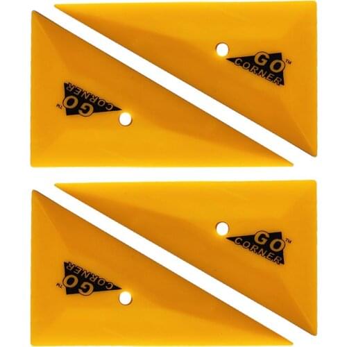 4pcs Go Corner Triangle Card Squeegee Classic Tinting Tool Window Vinyl Flat Triangle Squeegees A48