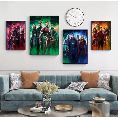 5D Diamond Painting The Avengers Marvel Movies Diamond Mosaic DIY Full Round Diamond Embroidery Cross Stitch Rhinestone Art