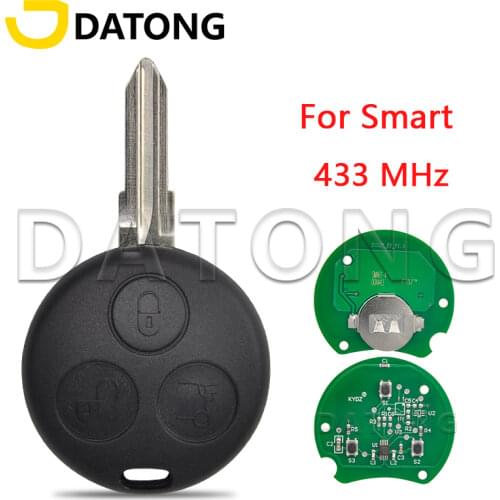 Datong World Car Remote Control Key For Mercedes Benz Smart Fortwo 450 Forfour City Coupe Roadster 433 Mhz Replace Smart Key