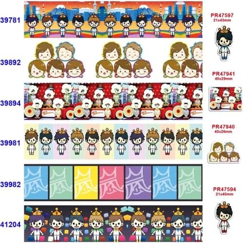 Free shipping characters cartoon characters printed grosgrain ribbon 39781