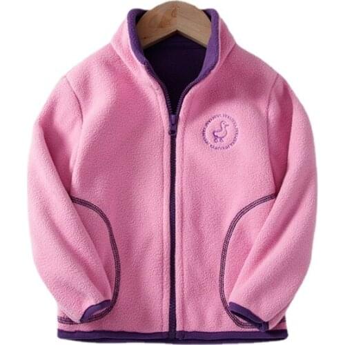 Spring Kid Girls Coat Autumn Warm Woolen Coat Overcoat Collar Cotton Padding Thick Baby Girl Outerwear Jacket Kids Clothes