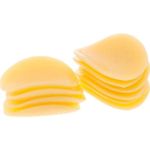 DIY 10pcs/lot Resin Potato Chips Simulation Food For Accessories Kitchen Play Toys Crafts Diy Home Wedding Decoration