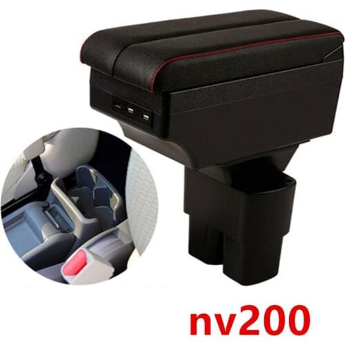 For Nissan NV200 armrest box car center console modification accessories with USB