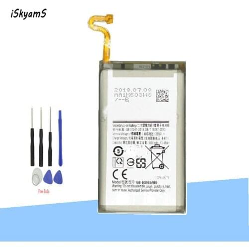 ISkyamS 1x 3500mAh EB-BG965ABE Replacement Battery For Samsung Galaxy S9 Plus G9650 S9+ G965F Good Quality Phone Battery +Tool