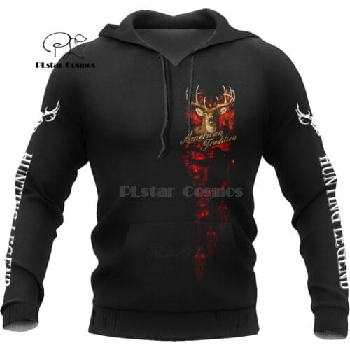 Camo HUNTING ANIMALS elk deer art 3D Hoodies Hoodie Men Women New Fashion Hooded Sweatshirt Long Sleeve Casual Pullover coat-20