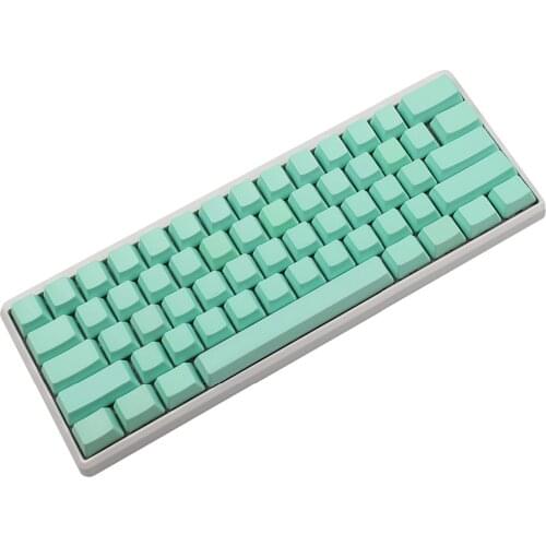 OEM Profile 60% ANSI ISO 61 Key Blank Thick PBT GK61 Keycaps For Mechanical Keyboard GK61X GK61XS Poker GK60 DZ60 Keycaps DIY