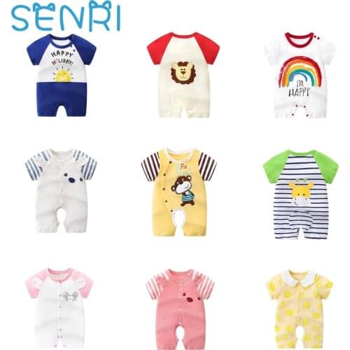 Cotton Baby Romper Short Sleeve Clothing Cute Animals Summer Soft Jumpsuits Toddler Playsuit Girls Boys Newborn Baby Clothes