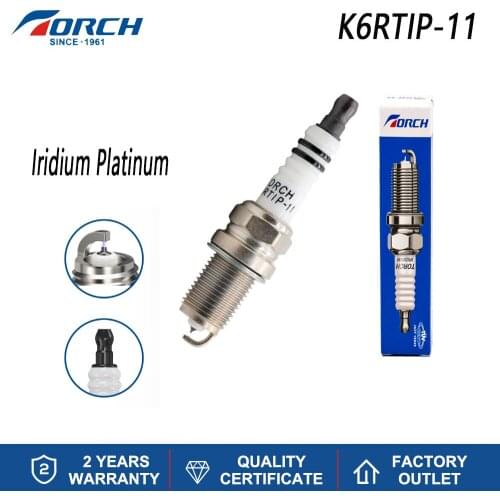 Engines Components Candles TORCH K6RTIP-11 China Original Spark Plug Iridium PLATINUM Alternative NGK BCPR6EIX-11 Denso SK20R11