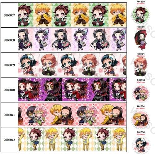 Cartoon Character Printed Grosgrain/Satin Ribbon Party Decoration 10 Yards 16mm/22mm/25mm/38mm 30pcs Planar Resins 200603 200604