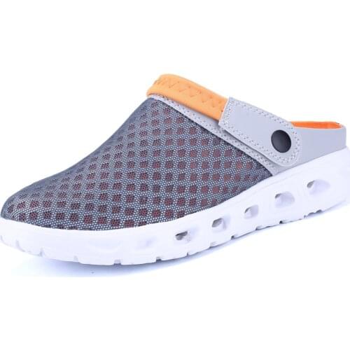 Men Women Lovers Summer Sandals New Home Mesh Breathable Padded Beach Flip Flops Shoes Solid Flat Bath Slippers