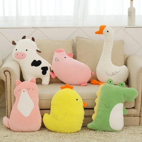 Soft Cartoon Cute Pillows Japanese Bedroom Sofa Cushion Girls Sleep Nap Back Cushion Plushies Stuffed Animals Toys