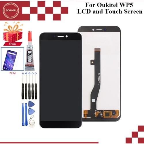 Ocolor For Oukitel WP5 LCD Display And Touch Screen Digitizer Assembly 5.5 inch For Oukitel WP5 Screen Replacement