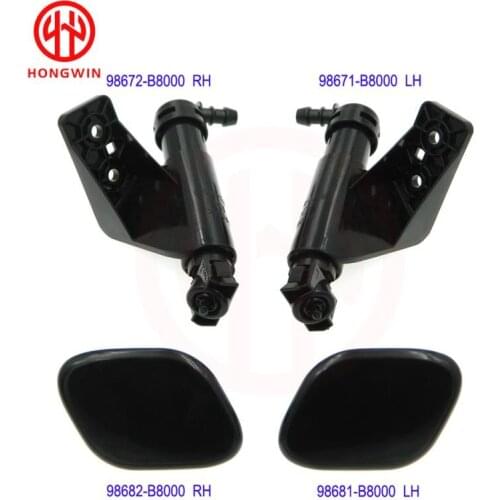 Front Right&Left Headlamp Headlight Washer Spray Nozzle Cover Cap For HHyundai Grand Santa Fe San DM 2012-13 98671-B8000