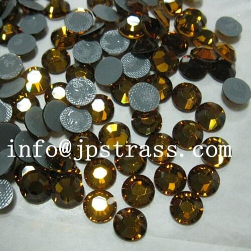 Wholesale Austrian hotfix rhinestone SS20 topaz color 5mm flat back with 1440pcs each pack high quality shiny free shipping